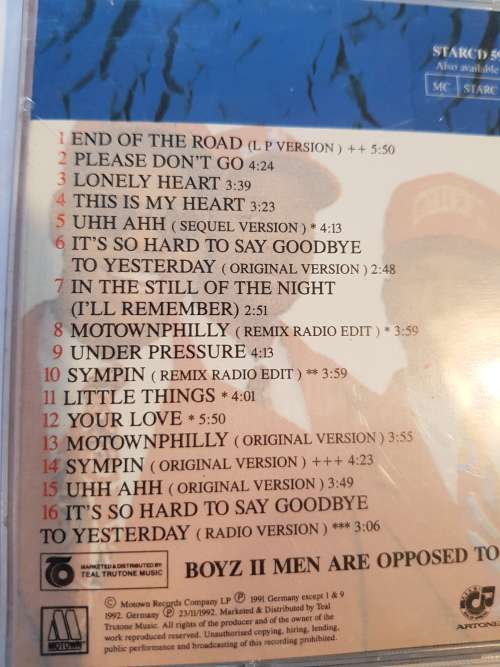 Boyz II Men, Cooleyhighharmony CD