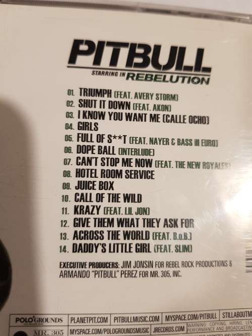 Pitbull, Starring in Rebelution CD