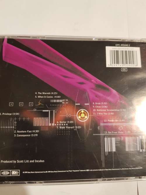 Incubus, Make Yourself CD, Europe