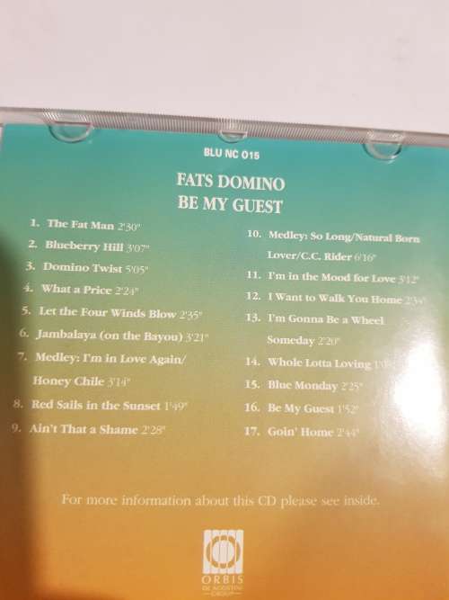 The Blues Collection No. 15, Fats Domino, Be My Guest CD