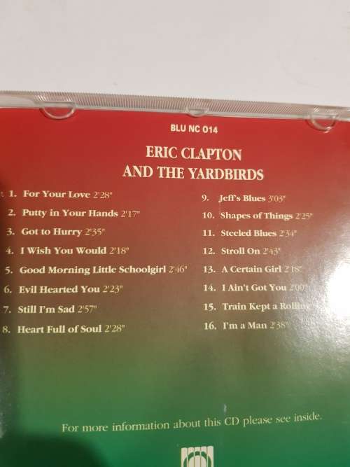 The Blues Collection No. 14, Eric Clapton and the Yardbirds CD