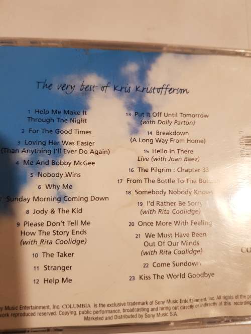 Kris Kristofferson, The Very Best Of CD