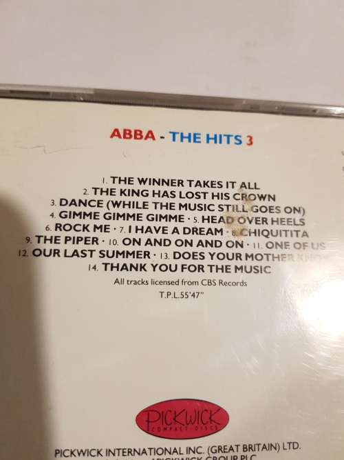 Abba, The Hits 3, CD, UK