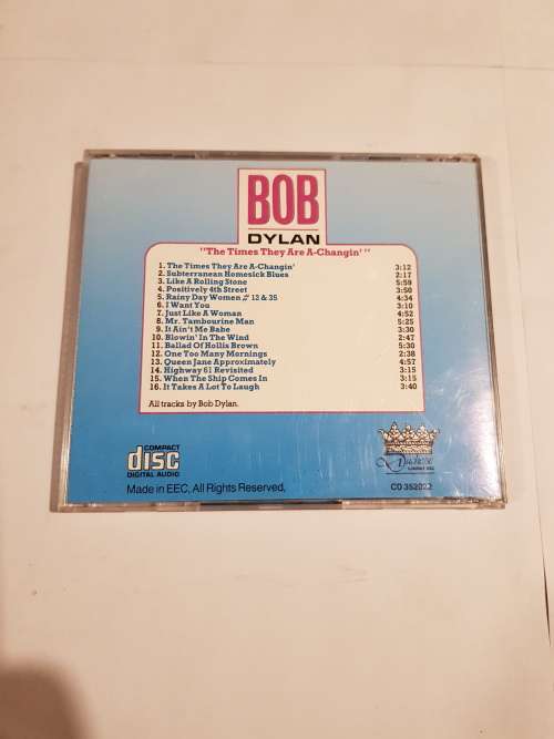Bob Dylan, The Times They Are A-Changin`, CD, Europe