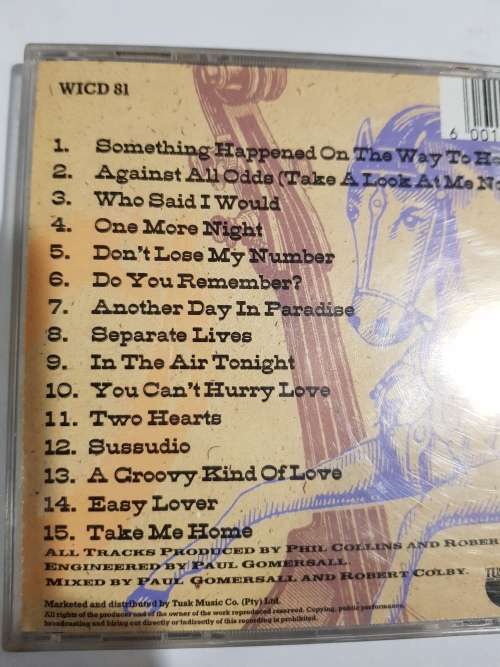 Phil Collins, Serious Hits Live, CD