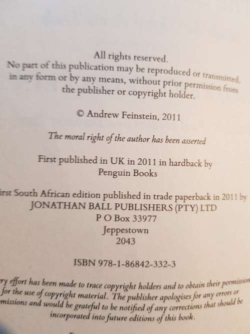 The Shadow World Inside the Global Arms Trade by Andrew Feinstein