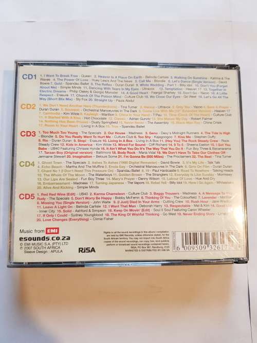 100 80`s Hits, 5 x CD