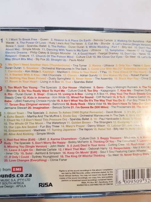 100 80`s Hits, 5 x CD