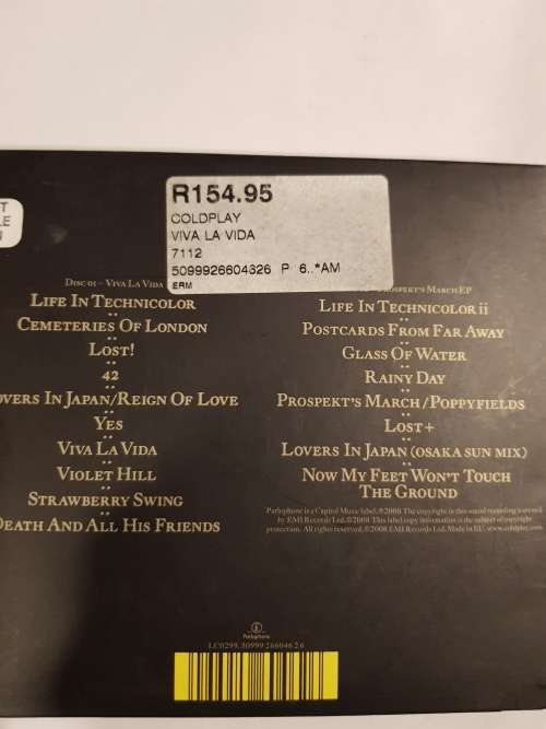 Coldplay, Viva La Vida & Prospects March, 2 x CD