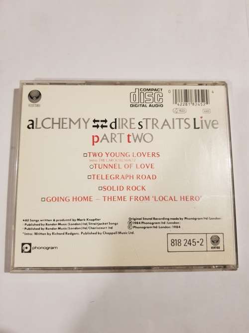 Dire Straits, Alchemy, Live Part Two CD