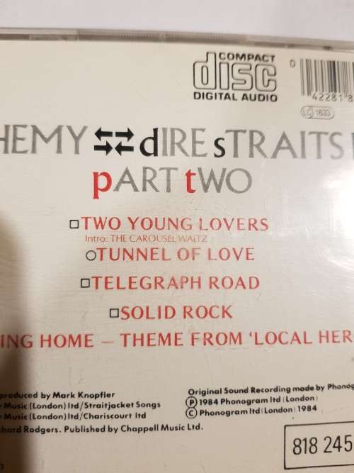 Dire Straits, Alchemy, Live Part Two CD