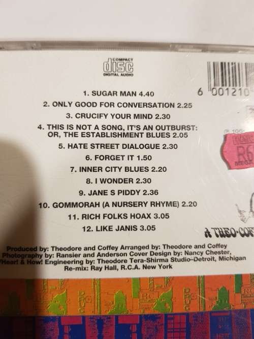 Rodriguez, Cold Fact CD