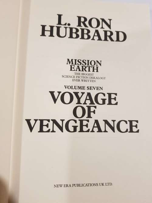 L. Ron Hubbard, Voyage of Vengeance, Mission Earth Volume 7, 1st UK Edition, HC