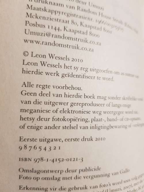 Vereeniging, Die Onvoltooide Vrede by Leon Wessels