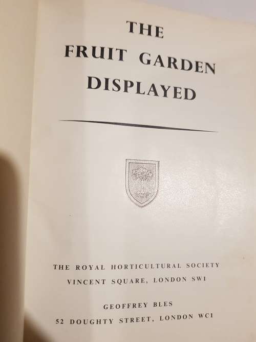 The Fruit Garden Displayed, The Royal Horticultural Society, Geoffrey Bles, 1965