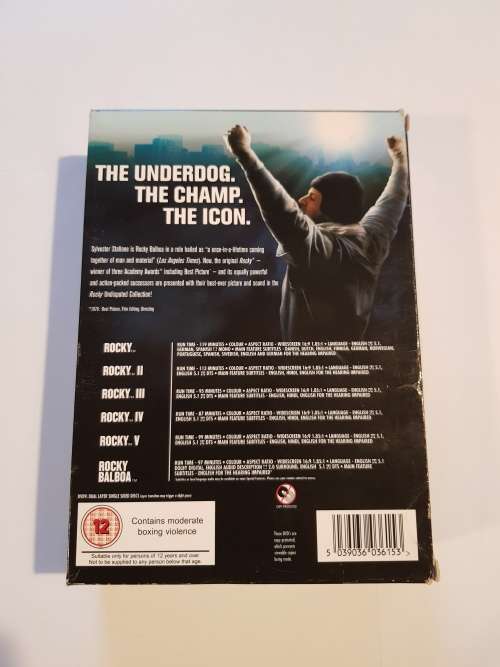 Rocky, The Undisputed Collection 6 x DVD Boxset