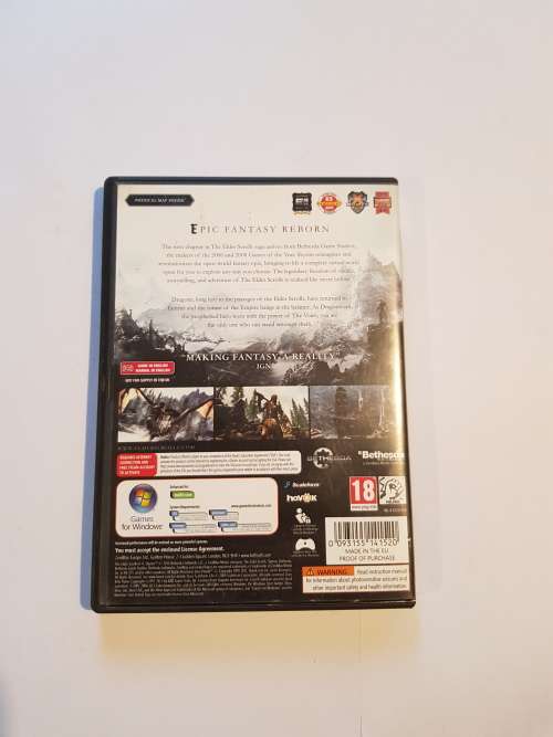 Skyrim, The Elder Scrolls V, PC DVD, 2011