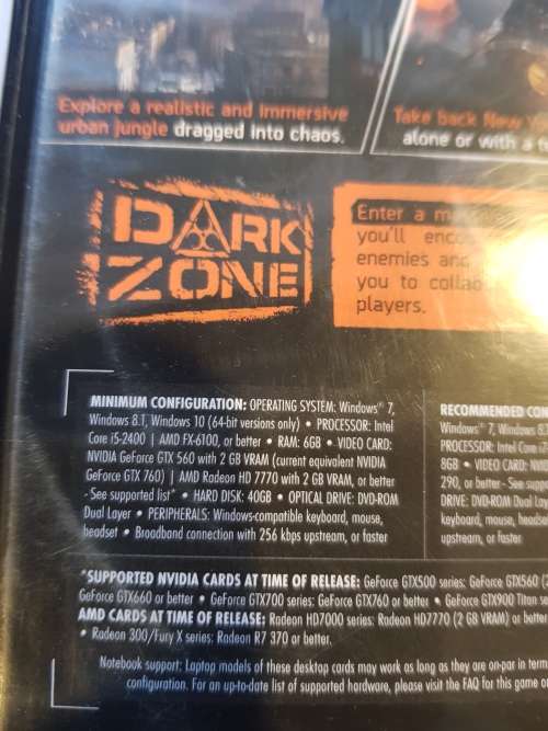 Tom Clancy`s The Division PC DVD