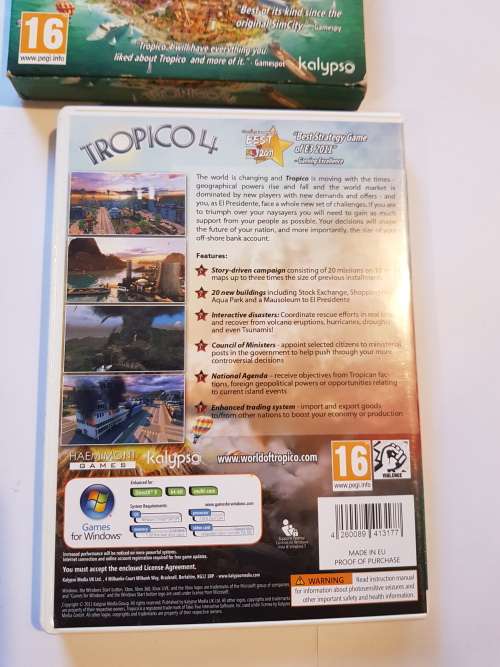 Tropico 4 PC DVD