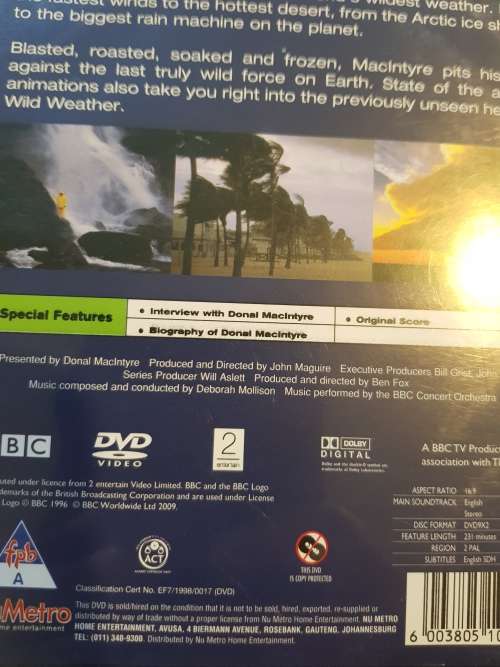 BBC Wild Weather, Presented by Donal MacIntyre