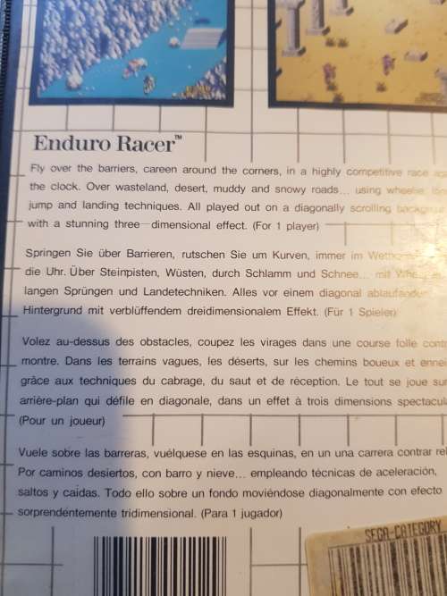 Sega, Enduro Racer, The Mega Cartridge
