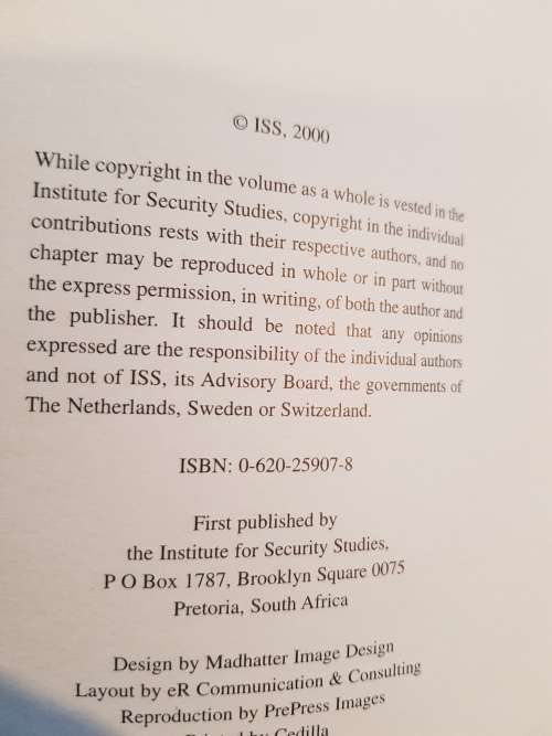 Society Under Siege, Licit Responses to Illicit Arms, Volume II