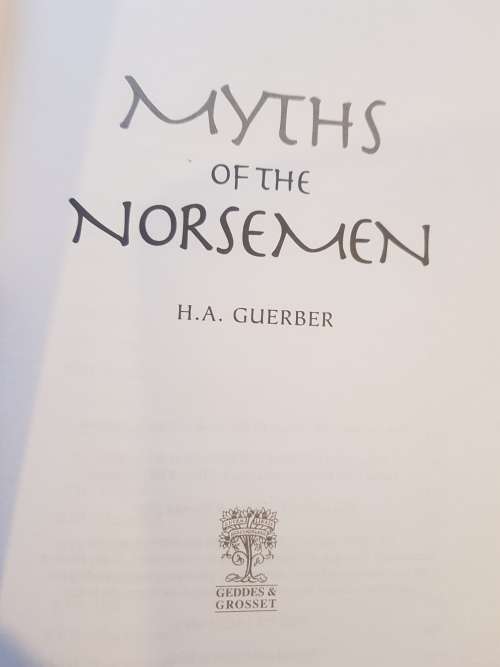 Myths of the Norsemen by H.A. Guerber