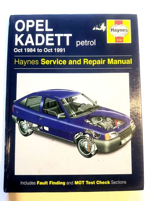 Opel Kadett 1984 - 1991, Service and Repair Manual, Haynes