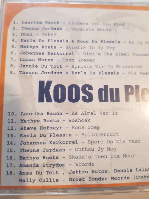 Koos du Plessis, so onthou ons, various CD