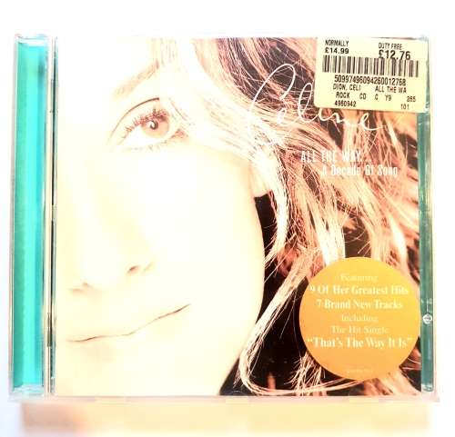 Celine Dion, All The Way...A Decade of Song CD, UK Import