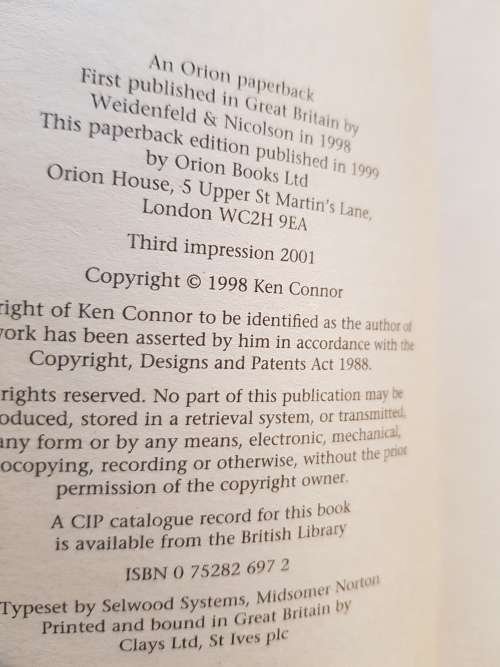 Ghost Force, The Secret History of the SAS by Ken Conner