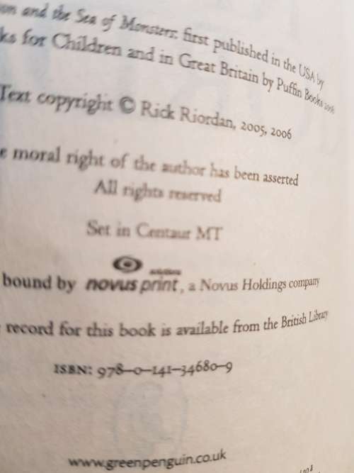 Percy Jackson and the Lightning Thief by Rick Riordan