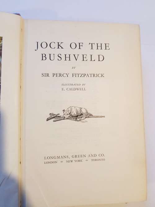 Jock of the Bushveld by Sir Percy Fitzpatrick, 1948 Hardcover