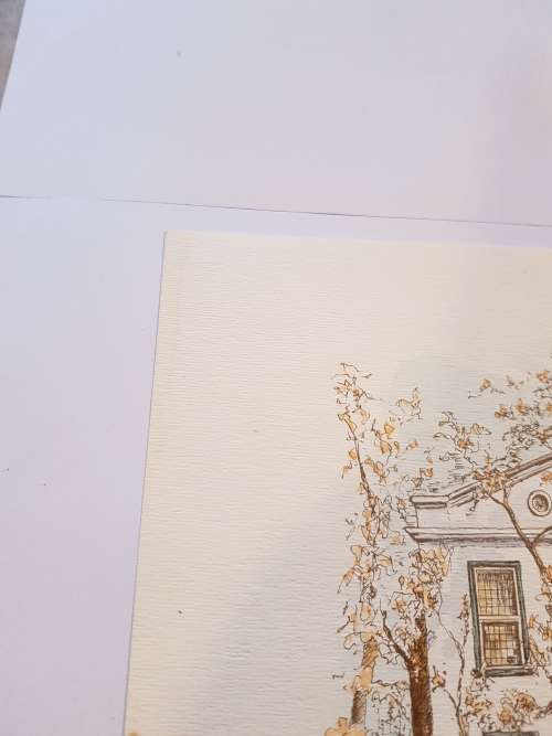 John Hall print, `Alphen` Constantia, Signed