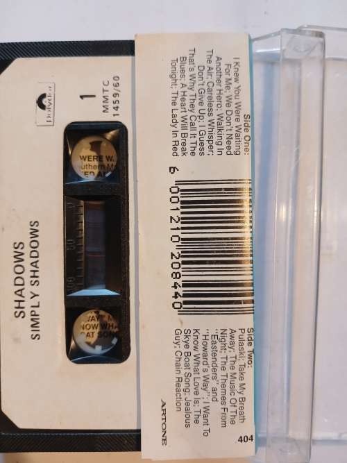 Shadows, Simply Shadows Cassette