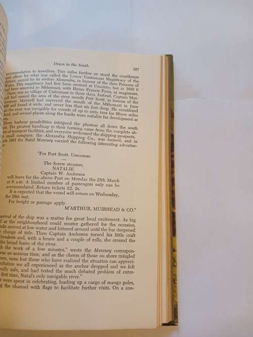 Natal and the Zulu Country by T.V. Bulpin