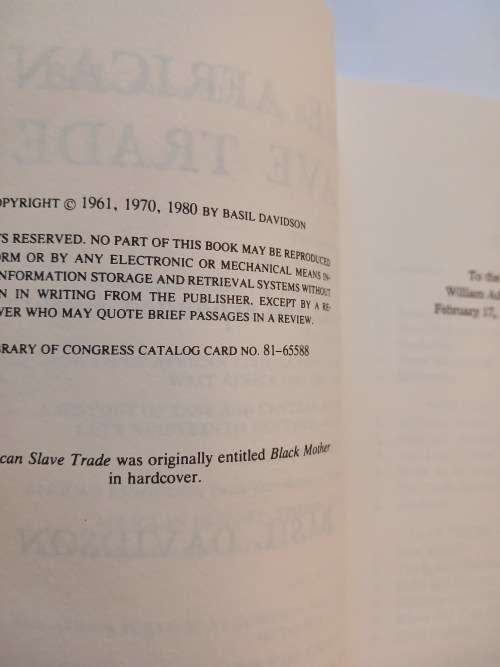The African Slave Trade by Basil Davidson
