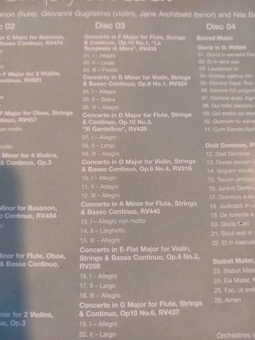 Simply Vivaldi, 4 CD`s of Musical Genius, Boxset