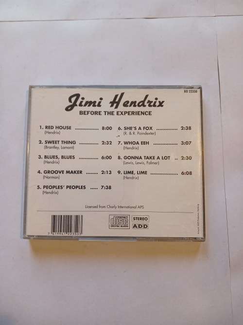 Jimi Hendrix, Before The Experiance CD, Switzerland