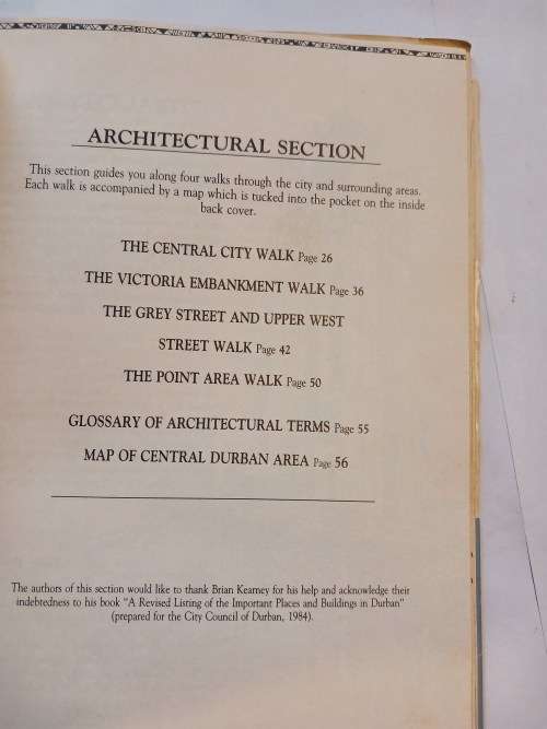 A Giude to the History & Architecture of Durban with accompanying maps