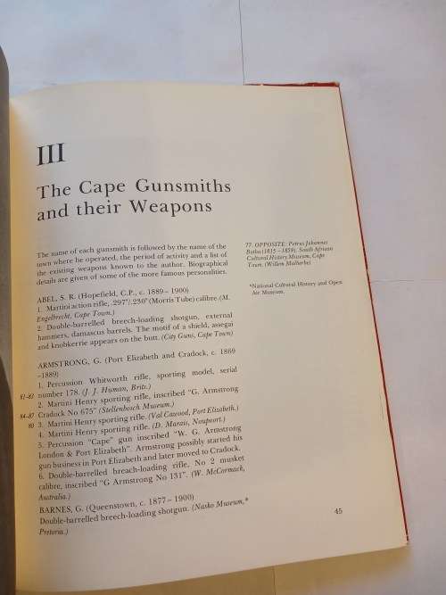 The Cape Gunsmith by Barry M. Berkovitch, 1976 First Edition