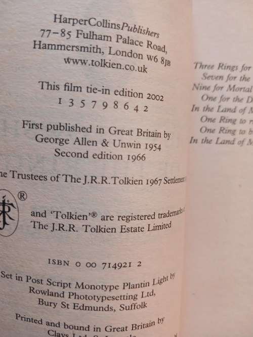 The Lord of the Rings, Part One, The Fellowship of the Ring by J.R.R. Tolkien