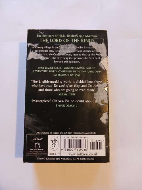 The Lord of the Rings, Part One, The Fellowship of the Ring by J.R.R. Tolkien