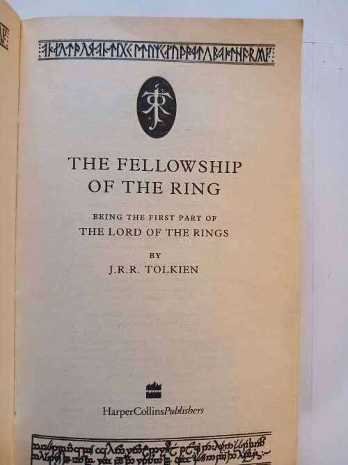 The Lord of the Rings, The Fellowship of the Ring by J.R.R. Tolkien