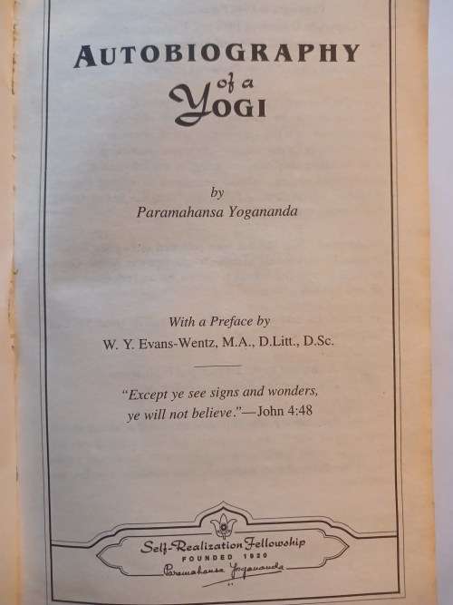 Autobiography of a Yogi by Paramahansa Yogananda