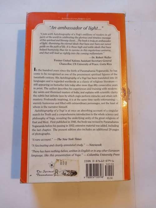 Autobiography of a Yogi by Paramahansa Yogananda