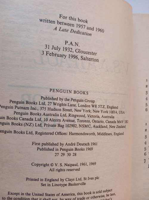 A House for Mr. Biswas by V.S. Naipaul
