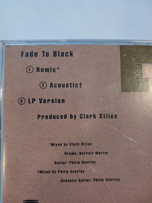 His Boy Elroy, Fade to Black CD, US
