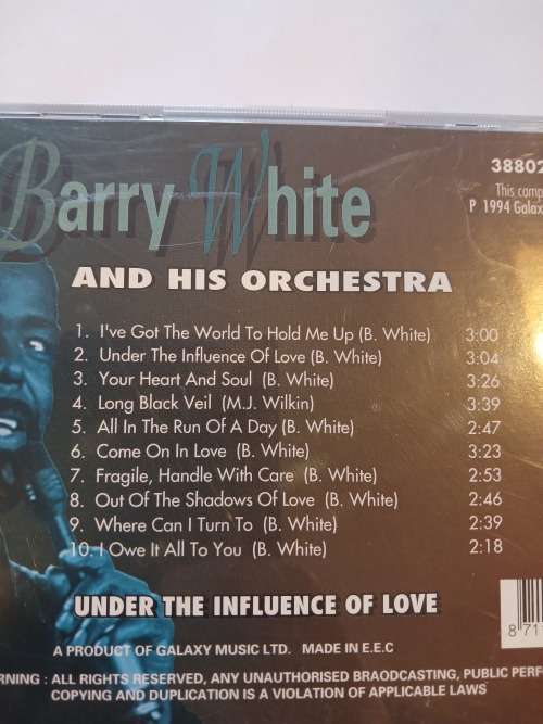 Barry White & His Orchestra, Under The Influence of Love CD, Netherlands