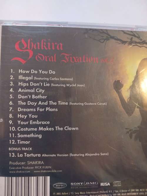 Shakira, Oral Fixation Vol. 2, CD